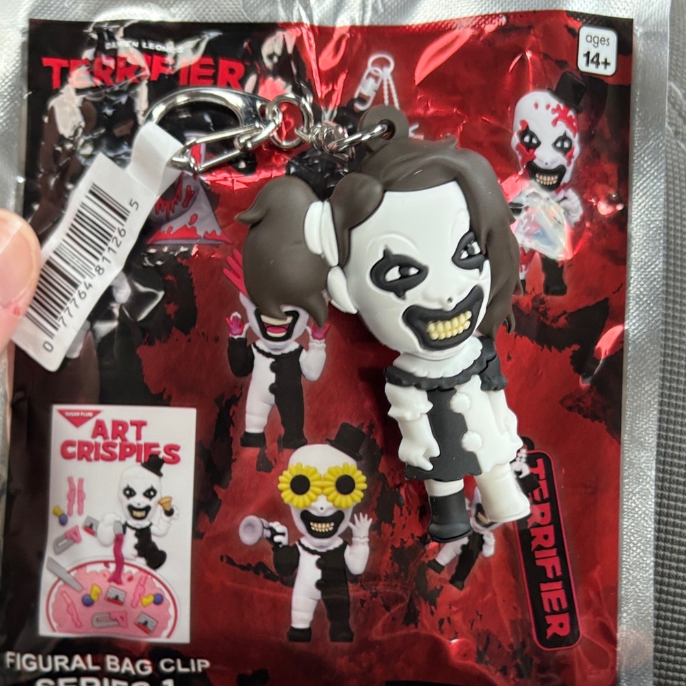 Terrifier Little Pale Girl Bag Clip